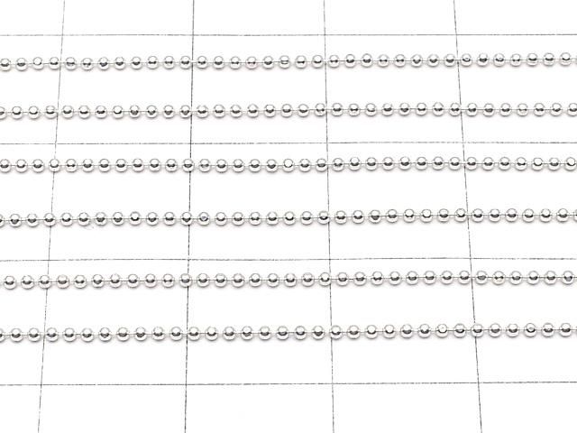 Silver925 カットボールチェーン 1.0mm 純銀仕上げ 【40cm】【45cm】【50cm】【60cm】【75cm】 ネックレス 1本 サムネイル3