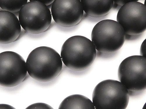 フロストオニキス ラウンド12mm 1連｜天然石ビーズの卸問屋