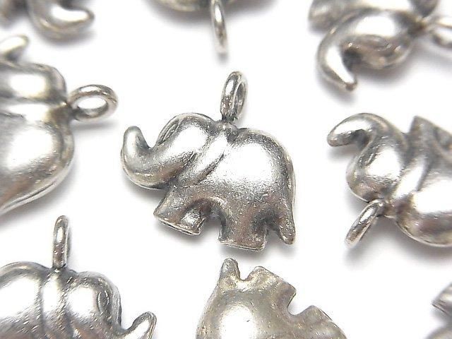 カレンシルバー ゾウ型チャーム 18×15×6mm 1個の画像
