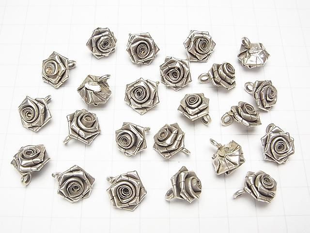 カレンシルバー 薔薇飾りチャーム13×13mm 1個 サムネイル4