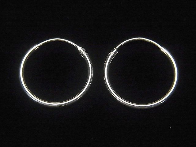 Silver925 フープピアス【12mm】【14mm】【16mm】【18mm】【20mm】 2ペア(4ピース)の画像