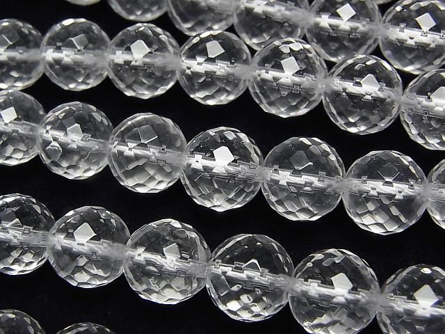 【動画】クリスタルAAA 96面ラウンドカット10mm 半連/1連(約37cm)の画像