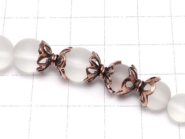 コッパー(銅) ビーズキャップ9×9×4mm いぶし仕上げ 1/4連~1連(約18cm) サムネイル3