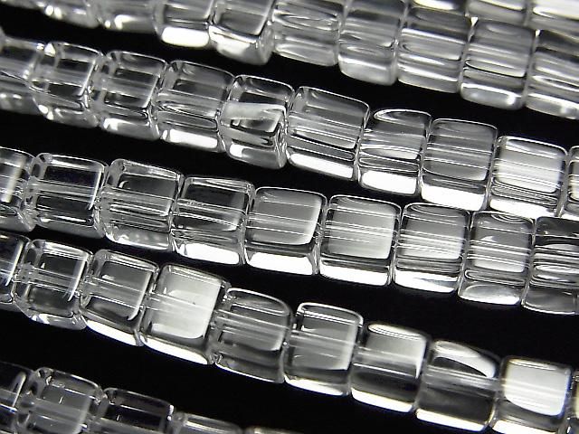 【動画】クリスタルAAA キューブ4×4×4mm 1/4連~1連(約38cm)の画像