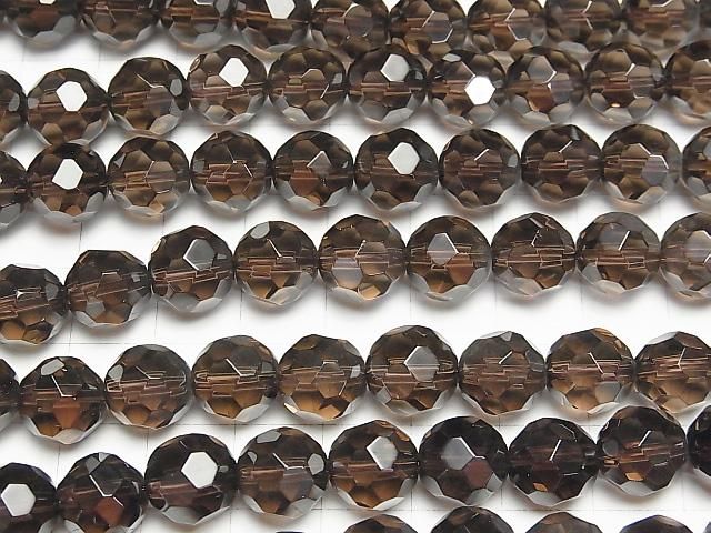 スモーキークォーツAAA 32面ラウンドカット10mm 1/4連~1連(約36cm) サムネイル3