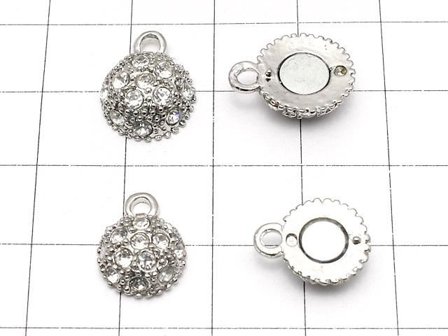 メタルパーツ ラインストーン入マグネット式 クラスプ 【10mm】【12mm】 2ペア サムネイル3