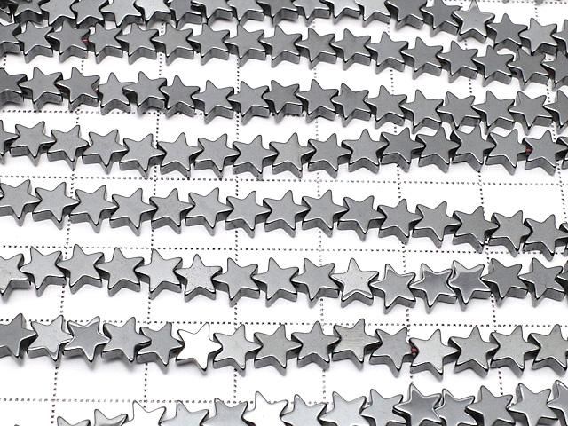 【動画】ヘマタイト ★スター(星)6×6×2mm 1連(約36cm) サムネイル3