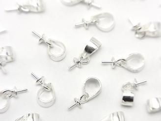 Silver925 バチカン付きヒートン(突き刺し) 生地 4個