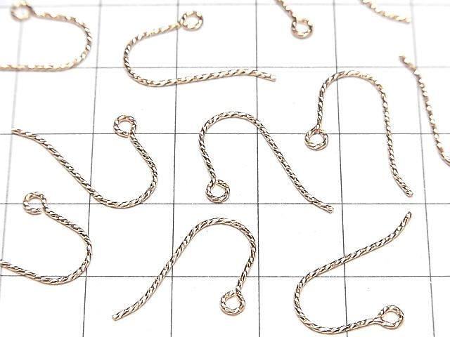 14KGF ピアスフック20×12mm スパークル 1ペア サムネイル3