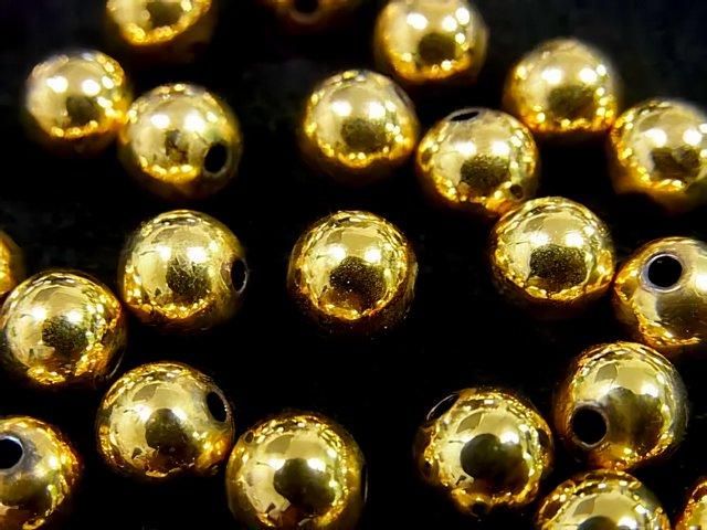 コッパー(銅) ラウンド【3mm】【4mm】【5mm】【6mm】【8mm】 24KGP 25粒~の画像