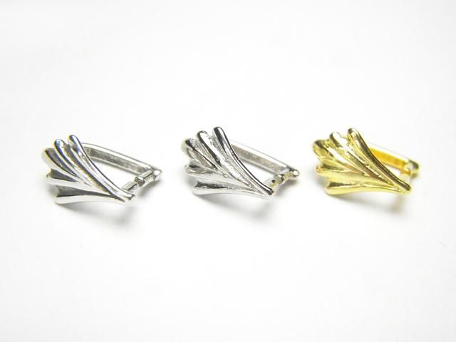 Silver925 ペンダント ベイル(Aカン) 【いぶし仕上げ】【ロジウム】【18KGP】 2個の画像