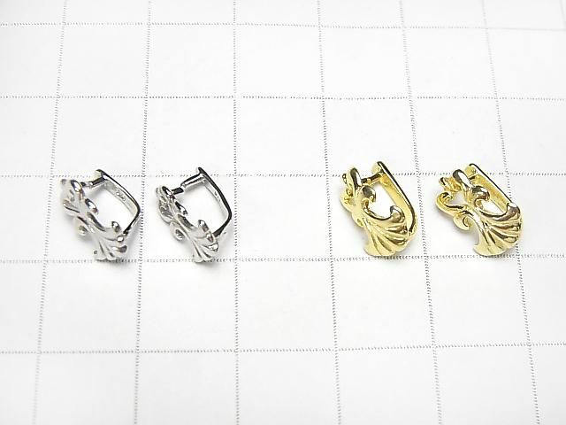Silver925 ペンダント ベイル(Aカン) 【純銀仕上げ】【いぶし仕上げ】【ロジウム】【18KGP】 2個 サムネイル4