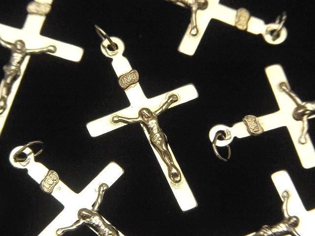 【動画】14KGF チャーム 30×18mm クロス 1個の画像
