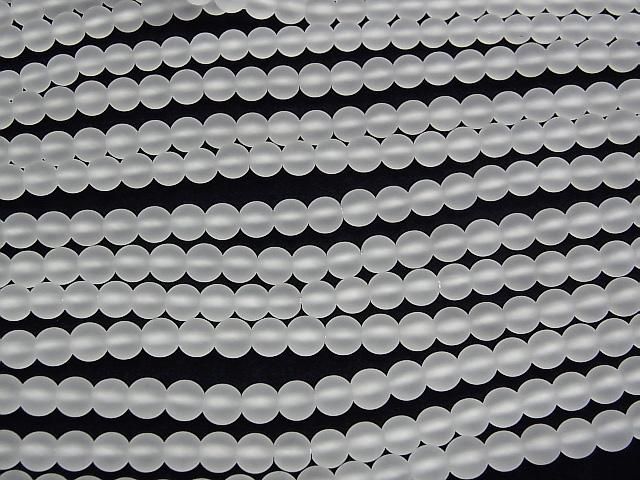 フロストクォーツAAA ラウンド5mm 1連(約38cm) サムネイル3