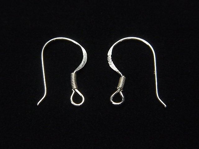 Silver925 ピアスフック 【S】【M】【L】 ロジウム 2ペアの画像