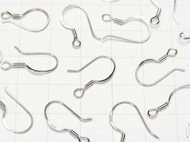Silver925 ピアスフック 【S】【M】【L】 ロジウム 2ペア サムネイル2