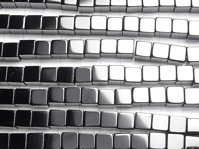 【動画】オニキス キューブ8×8×8mm 半連/1連(約38cm) サムネイル3