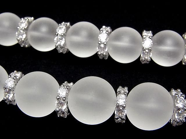 メタルパーツ ロンデル9×9×3mm シルバーカラー(CZ付) 3個 サムネイル3