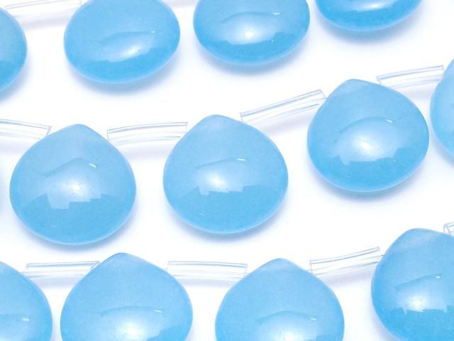 ブルージェード マロン15×15×7mm 1連(約38cm)の画像