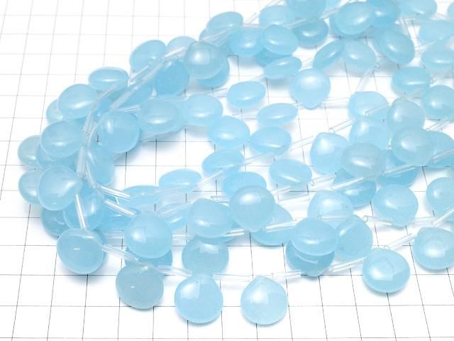 ライトブルージェード マロン15×15×7mm 半連/1連(約38cm) サムネイル4
