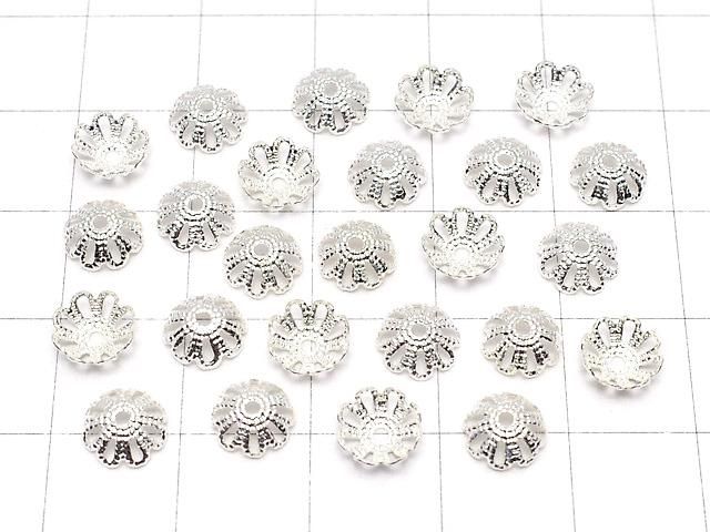 メタルパーツ ビーズキャップ7×7×2mm シルバーカラー 10個 サムネイル4