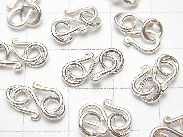 カレンシルバー 丸カン付きS字フック12×8mm ホワイトシルバー 1個 サムネイル2