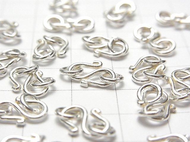 カレンシルバー 丸カン付きS字フック12×8mm ホワイトシルバー 1個 サムネイル3