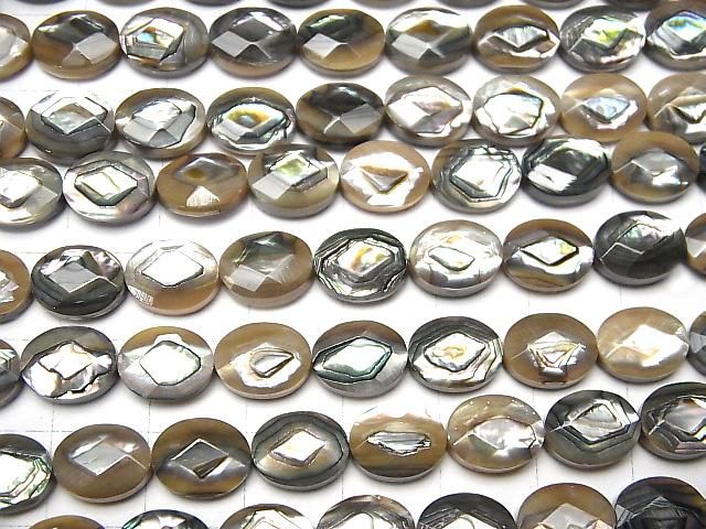 アバロンシェル(鮑) オーバルカット10×8×5mm 1/4連~1連(約38cm) サムネイル3