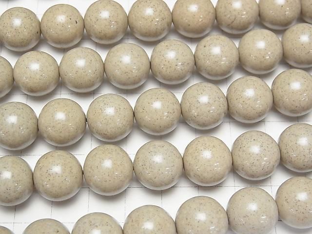 【動画】【値下成功】◆天然記念物◆台湾産高純度北投石 ラウンド14mm 1/4連~1連(約37cm) サムネイル3