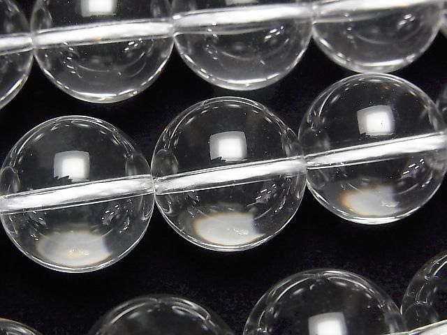 【動画】天然クリスタルAAA ラウンド16mm 1/4連~1連(約38cm)の画像