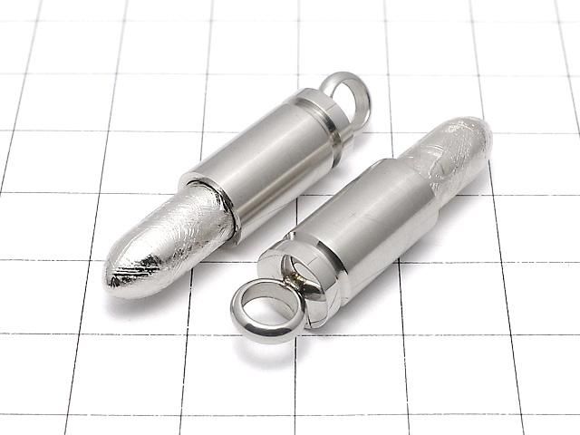 メテオライト(ムオニナルスタ隕石) 弾丸型ペンダントトップ32×9mm 1個 サムネイル3