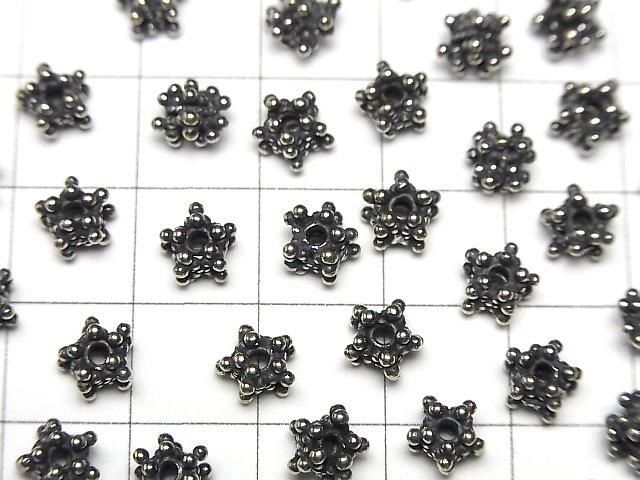 バリシルバー ロンデル6×6×5mm いぶし 1個 サムネイル3
