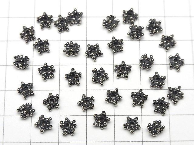 バリシルバー ロンデル6×6×5mm いぶし 1個 サムネイル4
