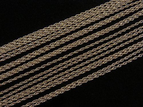 14KGF ロープチェーン 1.7mm 10センチの画像
