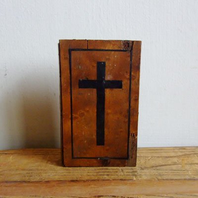 純正販促 アンティークフランス/ベルギー ブロンズのキリストと十字架