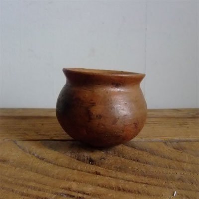 アフリカ陶器ポット ブラウン - donum ドナム 古道具 アンティーク ...