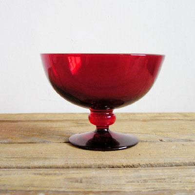 ガラスボウル ルビーレッド Reijmyre レイェミューラ Donum ドナム 古道具 アンティーク フランス