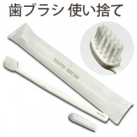 使い捨て 歯ブラシ 歯磨き粉3g付き【TOOTH BRUSH フィードホワイト】