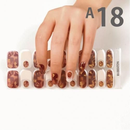 セミキュアジェルネイルシール】ジェルネイルシール 1枚20デザイン付