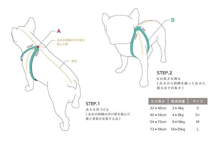 ハーネス Mサイズ ドッグデコ 犬と人の健やかな暮らしのために