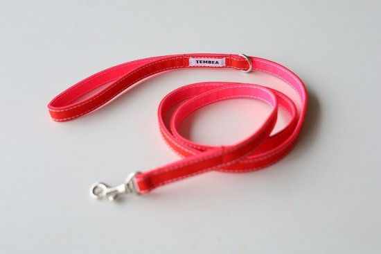 DOG LEAD  RED / NEON PINK