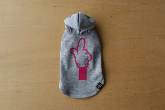 POINT OUT HOODIE グレー