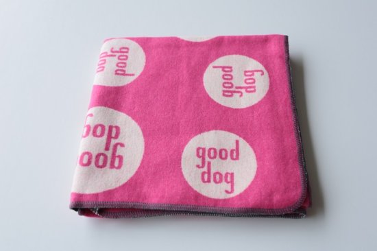 Pink good dog  FLANNEL QUILTS Lサイズ