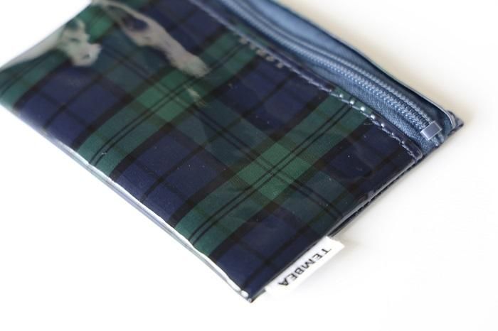 【限定お値下】　TEMBEA TASUKI STRAP FLAT POUCH FLAT POUCH S+TASUKI STRAP ギンガムパープル - ドッグデコ | 犬