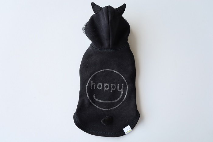 GEORGE 23' HAPPY DEVIL HOODIE ブラック - ドッグデコ | 犬と人の健やかな暮らしのために