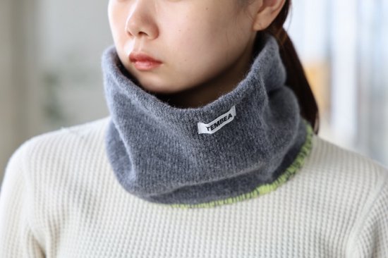 NECK WARMER MID-GREY/LEMON