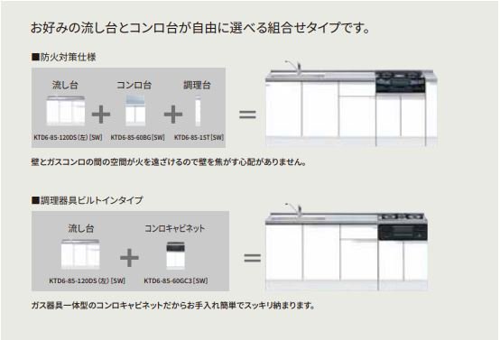 KTD5-85-90DS 組合わせ流し台 トップ出し水栓仕様 【地域限定販売】 - 【水彩ドットコム 本店】 住宅設備の激安販売