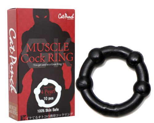 ●送料無料●Cat Punch　MUSCLE Cock RING 4Pearl