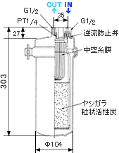NFX-LZ 浄水器 メイスイ ろ過流量：3.5L/分