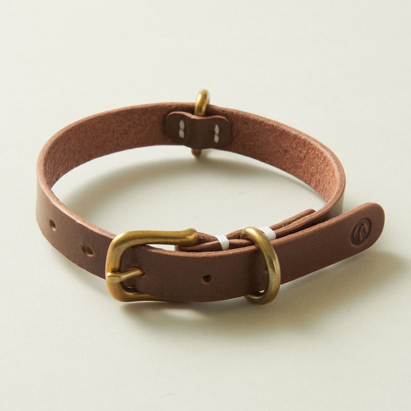 SMOOTH LEATHER COLLAR / Brown - we original -の商品画像